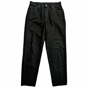 Vtg 90's RARE Levi's 560 Black Loose Fit Straight Leg 100% Cotton USA Sz 14/32